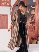 Load image into Gallery viewer, Striped Open Front Long Sleeve Outerwear
