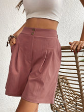 Load image into Gallery viewer, High Waist Shorts with Pockets
