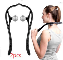 Load image into Gallery viewer, Plastic Pressure Point Therapy Neck Massageador Massagem Relieve Hand Roller Neck Massager For Neck Shoulder Trigger Point
