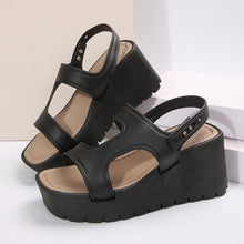 Load image into Gallery viewer, Open Toe Wedge Sandals
