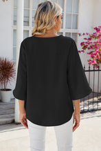 Load image into Gallery viewer, V-Neck Three-Quarter Sleeve Top
