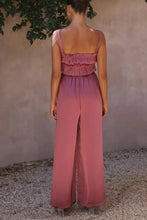 Load image into Gallery viewer, Ruffled Sleeveless Top and Wide Leg Pants Set
