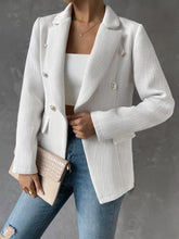 Load image into Gallery viewer, Lapel Collar Long Sleeve Blazer with Pockets
