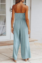 Load image into Gallery viewer, Tied Cutout Tube Wide Leg Jumpsuit
