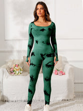 Load image into Gallery viewer, Scoop Neck Long Sleeve Active Jumpsuit
