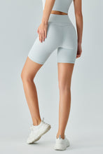 Load image into Gallery viewer, V-Waist Ribbed Sports Biker Shorts with Pockets
