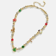 Load image into Gallery viewer, Rhinestone 14K Gold-Plated Beaded Necklace
