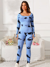 Load image into Gallery viewer, Scoop Neck Long Sleeve Active Jumpsuit
