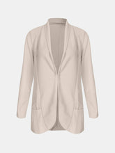 Load image into Gallery viewer, Collared Neck Long Sleeve Blazer
