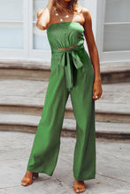 Load image into Gallery viewer, Tied Cutout Tube Wide Leg Jumpsuit
