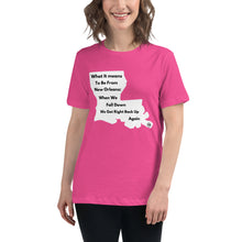 Load image into Gallery viewer, What It Means To Be From New Orleans: Women&#39;s Relaxed T-Shirt
