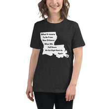 Load image into Gallery viewer, What It Means To Be From New Orleans: Women&#39;s Relaxed T-Shirt
