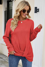 Load image into Gallery viewer, Twisted Round Neck Sweater
