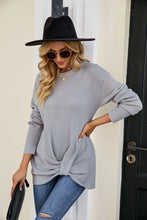 Load image into Gallery viewer, Twisted Round Neck Sweater
