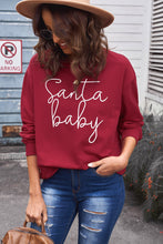 Load image into Gallery viewer, Christmas SANTA BABY Graphic Sweatshirt
