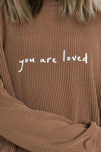 Load image into Gallery viewer, YOU ARE LOVED Graphic Dropped Shoulder Sweatshirt
