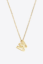 Load image into Gallery viewer, U to Z Letter Pendant Nekclace
