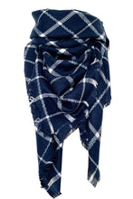 Load image into Gallery viewer, Faux Cashmere Plaid Scarf
