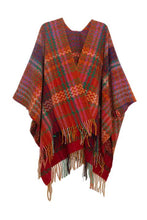 Load image into Gallery viewer, Plaid Fringe Detail Scarf
