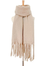 Load image into Gallery viewer, Fringe Detail Polyester Scarf
