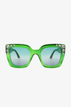 Load image into Gallery viewer, Inlaid Rhinestone Polycarbonate Sunglasses
