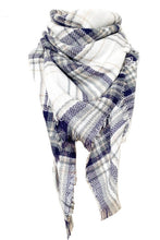 Load image into Gallery viewer, Faux Cashmere Plaid Scarf
