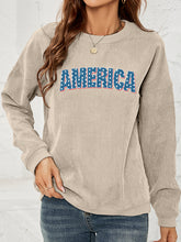 Load image into Gallery viewer, AMERICA Graphic Dropped Shoulder Sweatshirt
