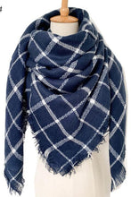 Load image into Gallery viewer, Plaid Imitation Cashmere Scarf
