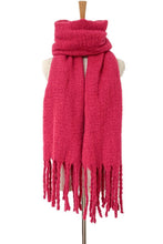 Load image into Gallery viewer, Fringe Detail Polyester Scarf
