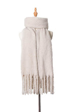 Load image into Gallery viewer, Fringe Detail Polyester Scarf
