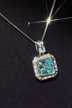 Load image into Gallery viewer, 2 Carat Moissanite Square Pendant Necklace
