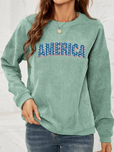 Load image into Gallery viewer, AMERICA Graphic Dropped Shoulder Sweatshirt
