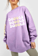 Load image into Gallery viewer, Simply Love Simply Love Full Size Round Neck Dropped Shoulder DOGS Graphic Sweatshirt
