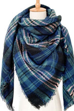 Load image into Gallery viewer, Plaid Imitation Cashmere Scarf
