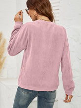 Load image into Gallery viewer, Round Neck Dropped Shoulder THE HELL I WON&#39;T Graphic Sweatshirt
