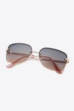 Load image into Gallery viewer, Rhinestone Heart Metal Frame Sunglasses
