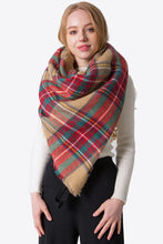 Load image into Gallery viewer, Plaid Imitation Cashmere Scarf
