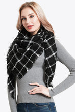 Load image into Gallery viewer, Faux Cashmere Plaid Scarf
