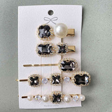 Load image into Gallery viewer, 5 PCS/Set Geometric Pearl Hair Clips
