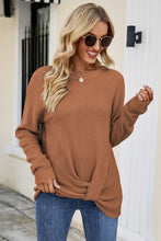 Load image into Gallery viewer, Twisted Round Neck Sweater
