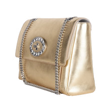 Load image into Gallery viewer, Blumarine Gold Leather Shoulder Women Bag
