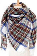 Load image into Gallery viewer, Plaid Imitation Cashmere Scarf
