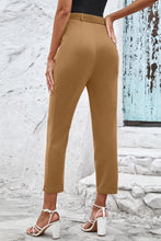 Load image into Gallery viewer, Straight Leg Cropped Pants with Pockets
