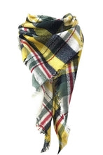 Load image into Gallery viewer, Faux Cashmere Plaid Scarf
