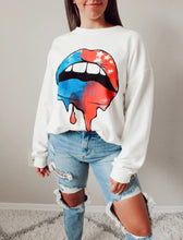 Load image into Gallery viewer, Graphic Dropped Shoulder Round Neck Sweatshirt
