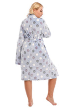 Load image into Gallery viewer, Plus Size Printed Tie Waist Robe with Pocket
