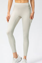 Load image into Gallery viewer, Full Size Slim Fit High Waist Long Sports Pants with Pockets
