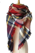 Load image into Gallery viewer, Plaid Imitation Cashmere Scarf
