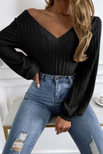 Load image into Gallery viewer, V-Neck Long Sleeve Knit Top
