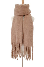 Load image into Gallery viewer, Fringe Detail Polyester Scarf
